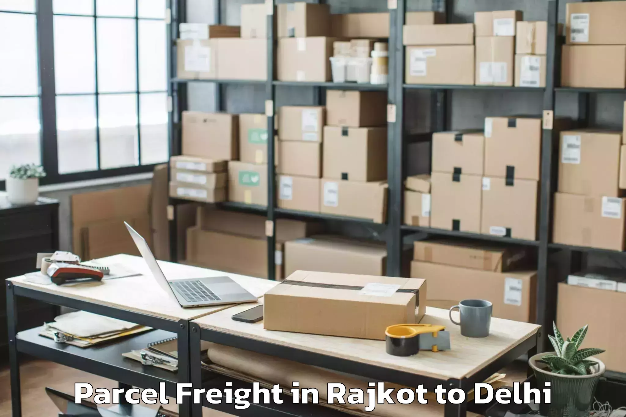 Trusted Rajkot to Jamia Millia Islamia New Delhi Parcel Freight